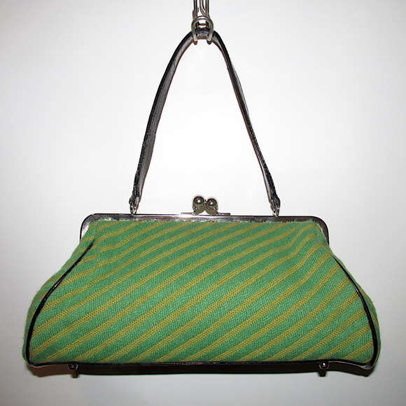 Glenda Gies Jackie Chenille Handbag Satchel Purse - Picture 6 of 8